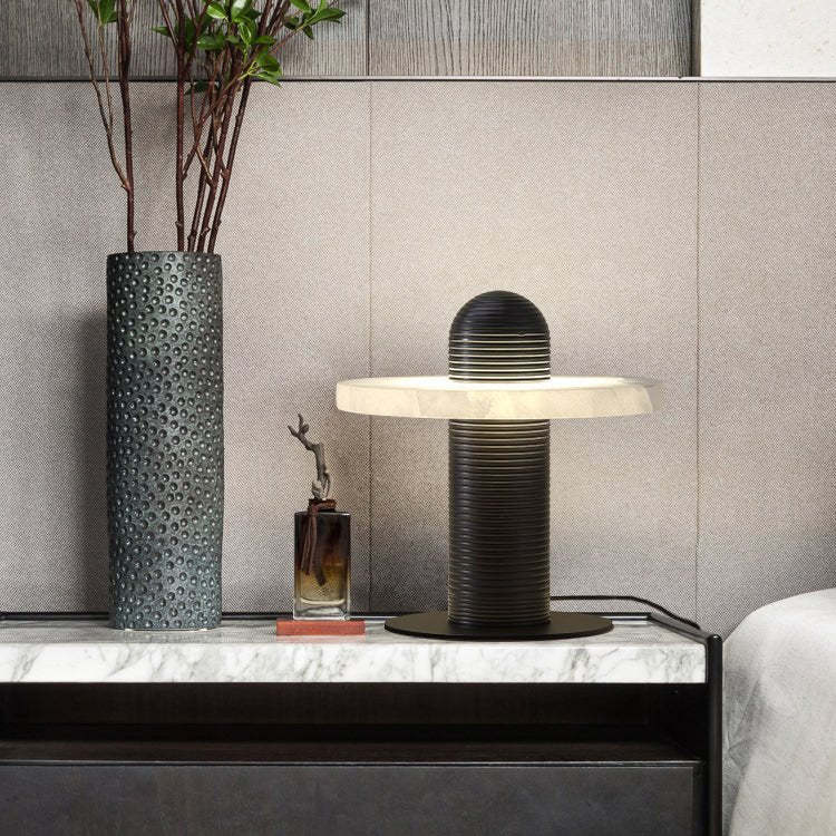 Jade Modern Comet Alabaster Table Lamp Bedroom Living Room