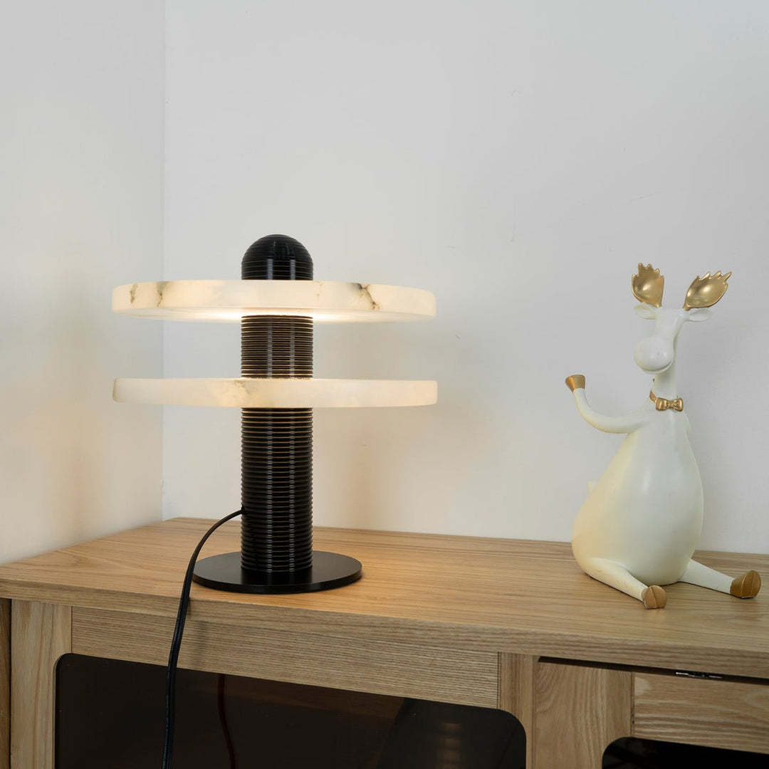 Jade Modern Comet Alabaster Table Lamp Bedroom Living Room