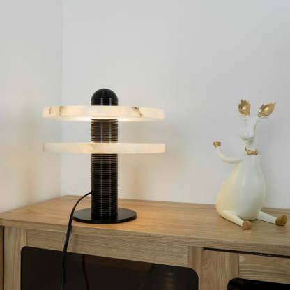 Jade Modern Comet Alabaster Table Lamp Bedroom Living Room