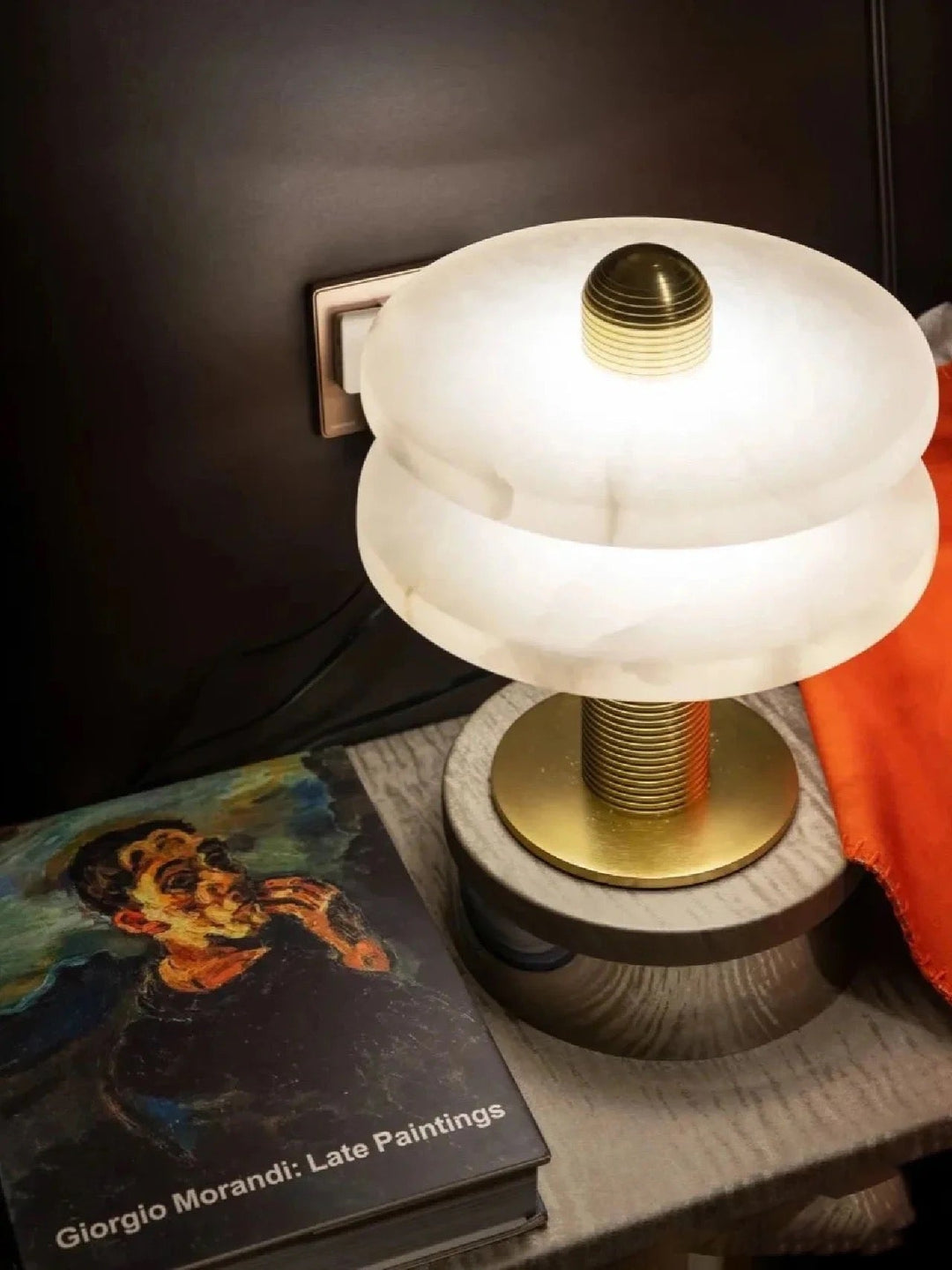 Jade Modern Comet Alabaster Table Lamp Bedroom Living Room