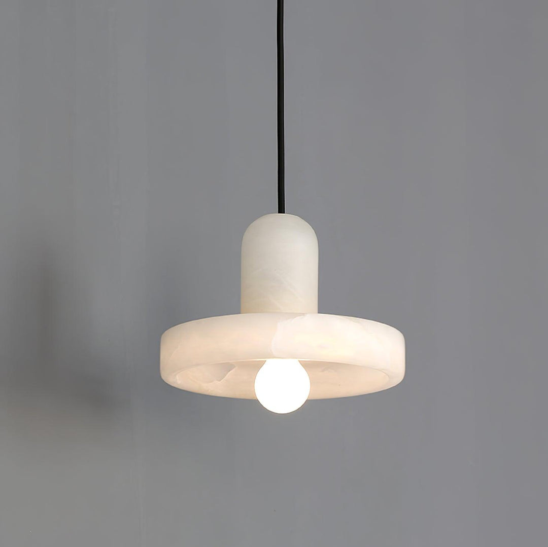 Hailie Modern Urban Alabaster Pendant Light Dining Room Bedroom
