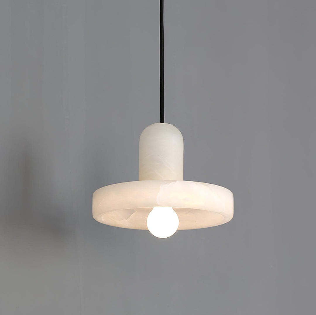 Hailie Modern Urban Alabaster Pendant Light Dining Room Bedroom
