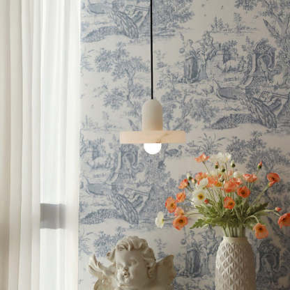 Hailie Modern Urban Alabaster Pendant Light Dining Room Bedroom