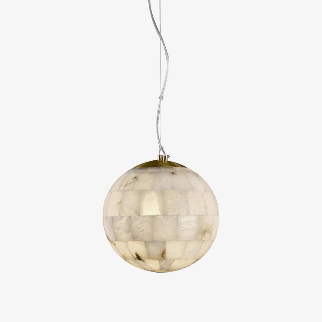 Jade Ergonomics Alabaster Ball Pendant Light Living Room Bedroom