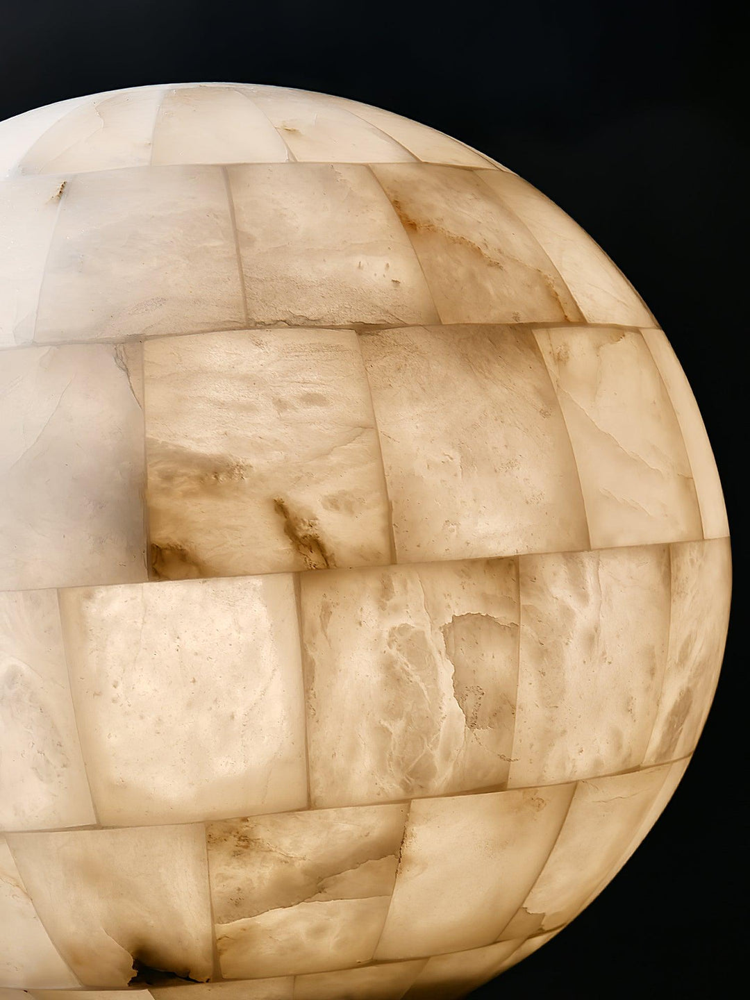 Jade Ergonomics Alabaster Ball Pendant Light Living Room Bedroom