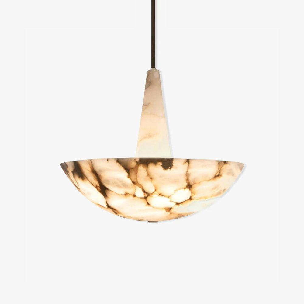 Jade Alabaster Dome Modern Chandelier Living Room Dining Room