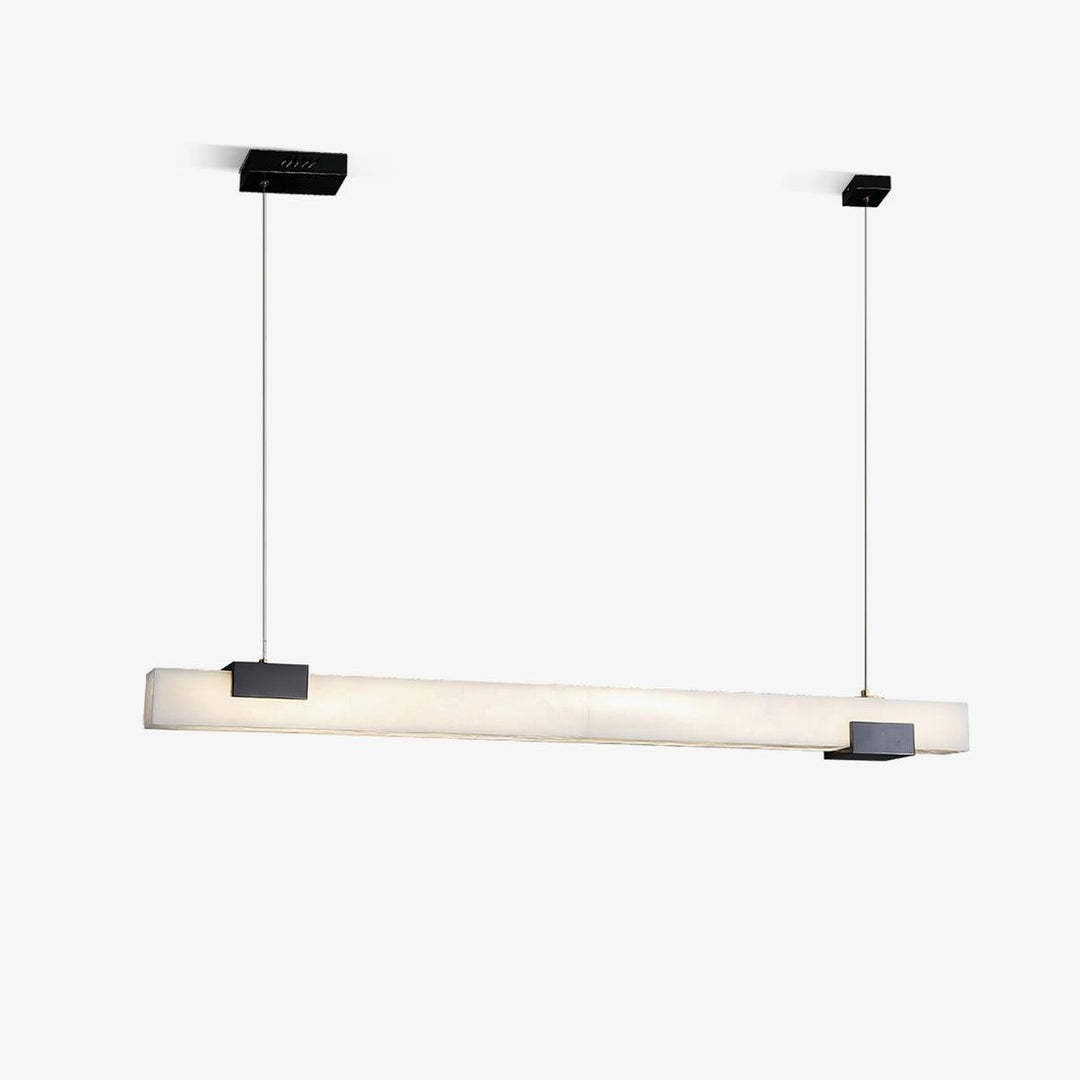 Jade Alabaster Linear Modern Pendant Light Living Room Dining Room