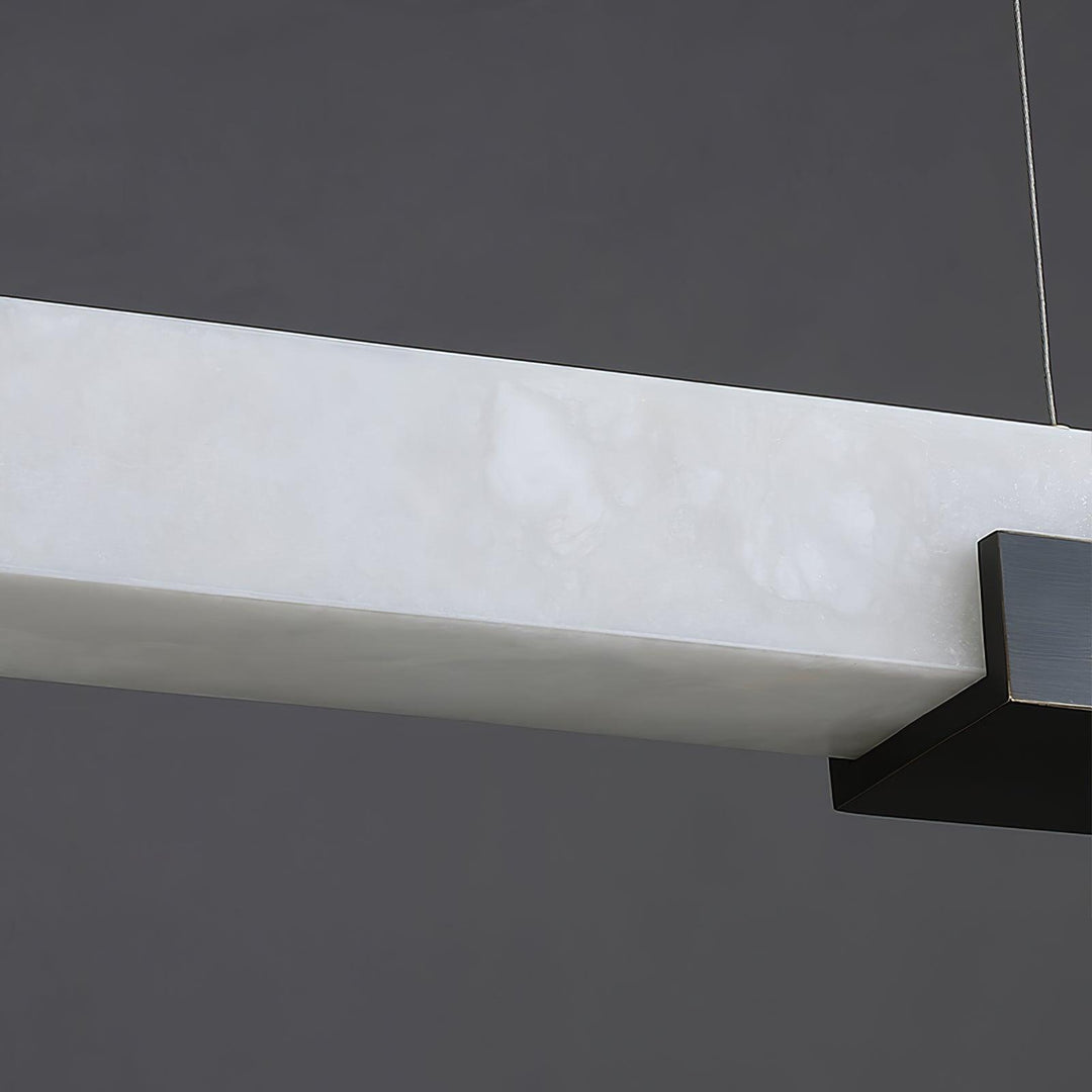 Jade Alabaster Linear Modern Pendant Light Living Room Dining Room