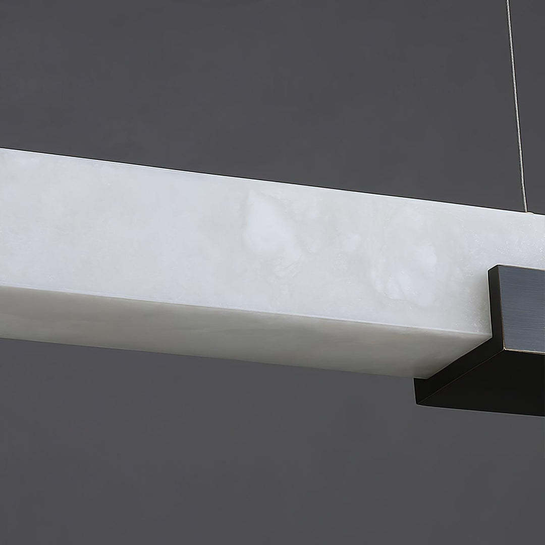 Jade Alabaster Linear Modern Pendant Light Living Room Dining Room