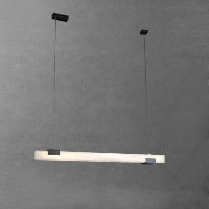 Jade Alabaster Linear Modern Pendant Light Living Room Dining Room
