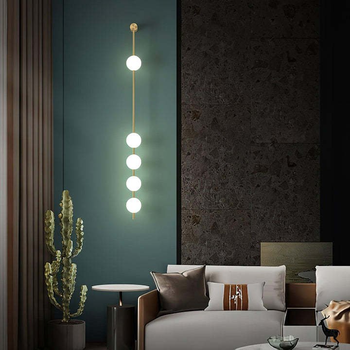 Edge Minimalism Metal Glass Wall Lamp Bedroom Living Room