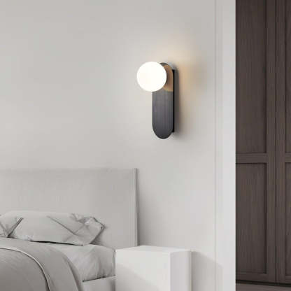Edge Minimalism Brass Glass Wall Lamp Living Room Bedroom