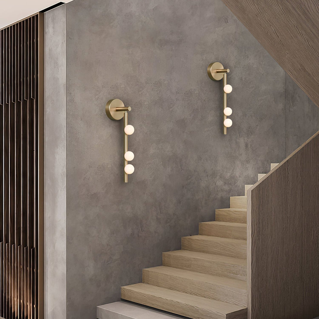 Edge Minimalism Metal Glass Wall Lamp Bedroom Living Room