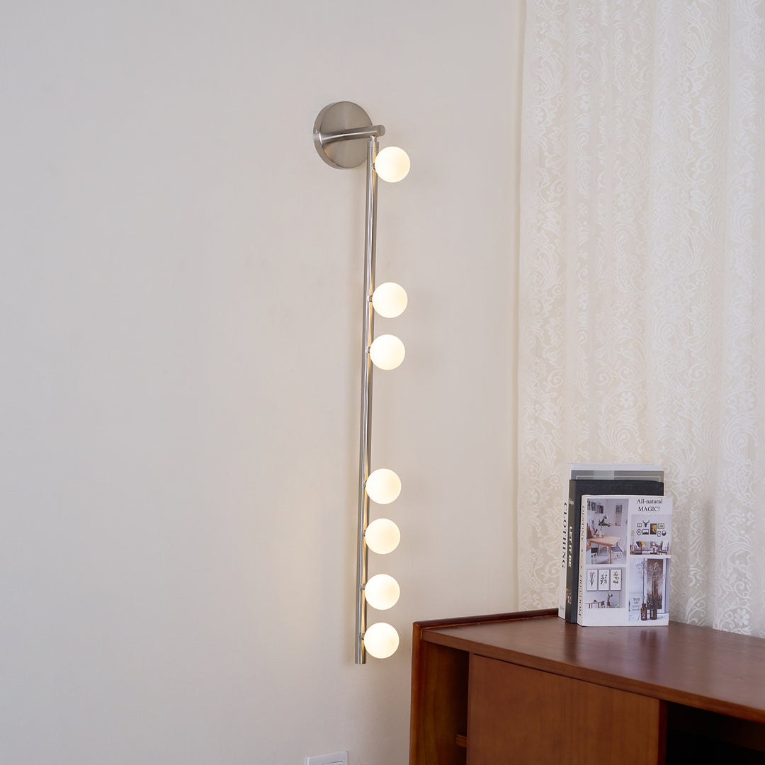 Edge Minimalism Metal Glass Wall Lamp Bedroom Living Room