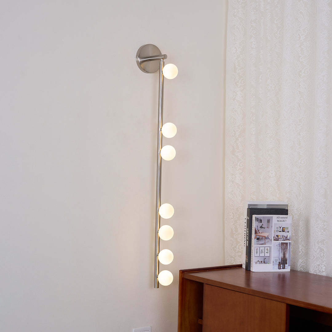 Edge Minimalism Metal Glass Wall Lamp Bedroom Living Room