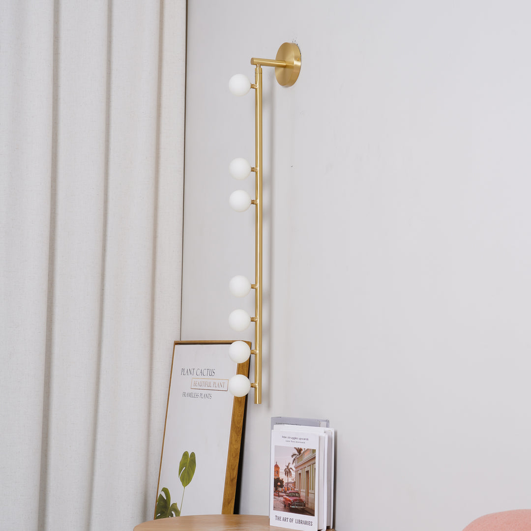 Edge Minimalism Metal Glass Wall Lamp Bedroom Living Room