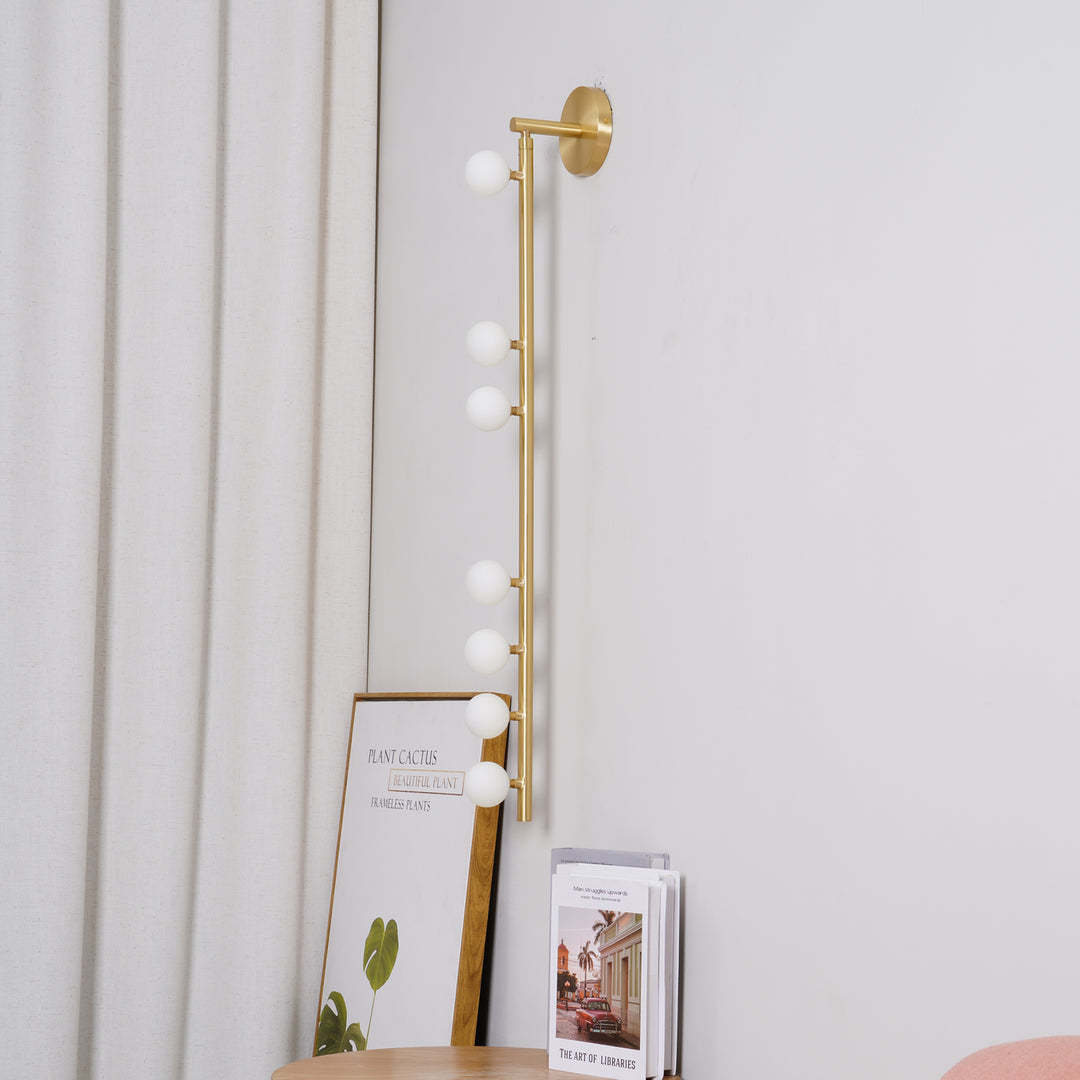 Edge Minimalism Metal Glass Wall Lamp Bedroom Living Room