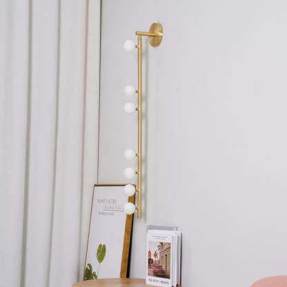 Edge Minimalism Metal Glass Wall Lamp Bedroom Living Room