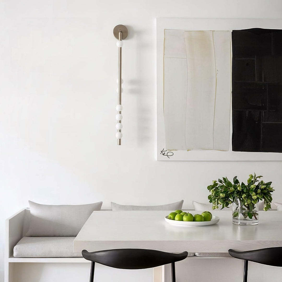 Edge Minimalism Metal Glass Wall Lamp Bedroom Living Room