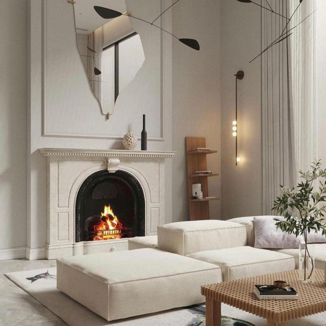 Edge Minimalism Metal Glass Wall Lamp Bedroom Living Room