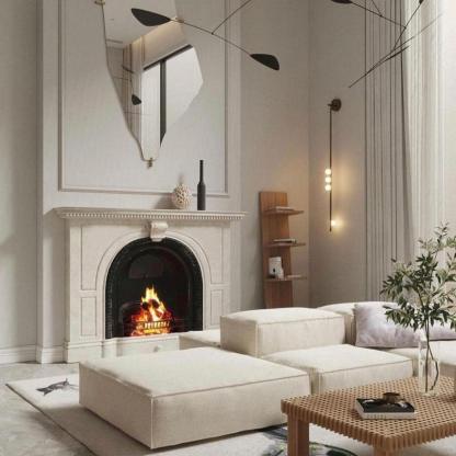 Edge Minimalism Metal Glass Wall Lamp Bedroom Living Room