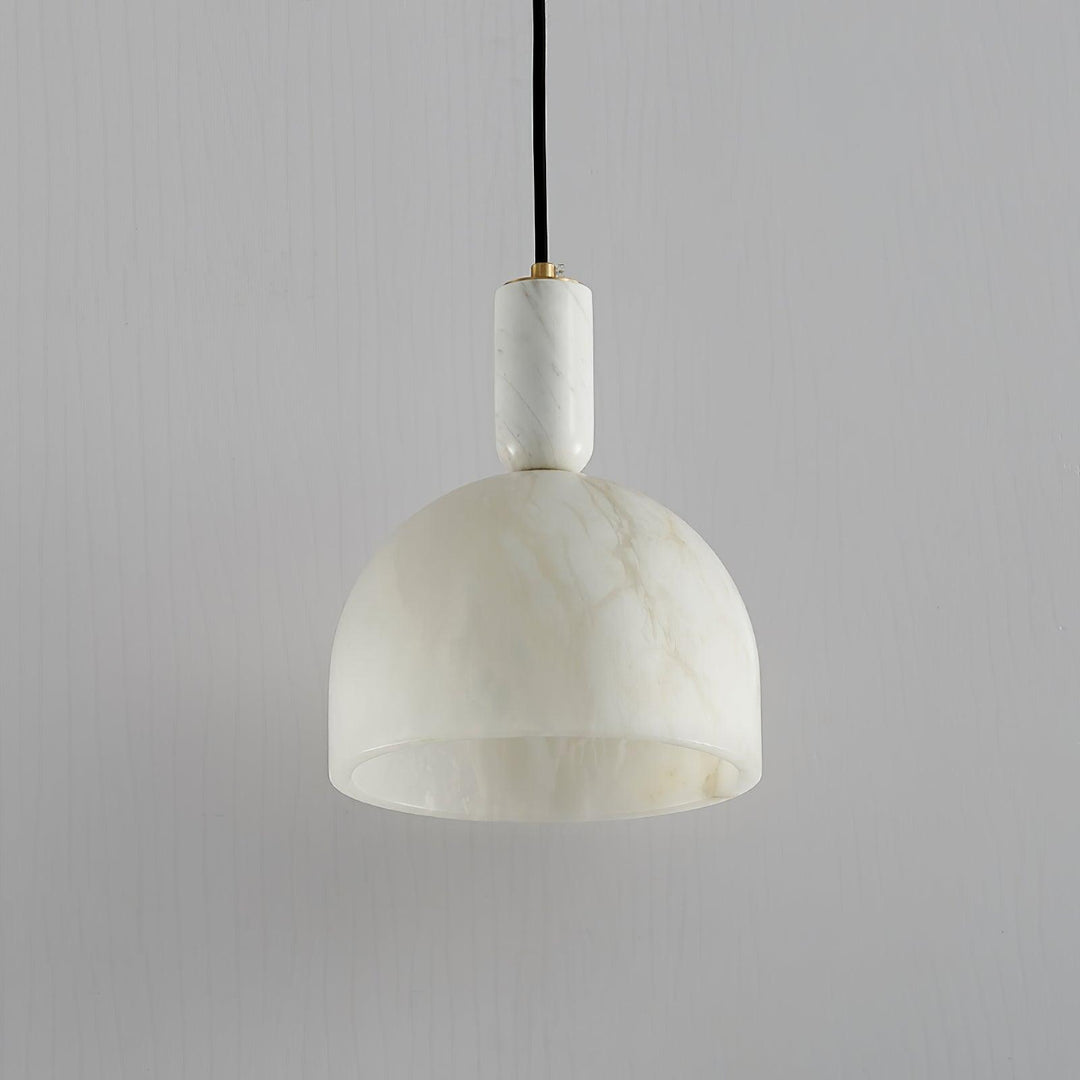 Jade Alabaster Brass Dome Modern Pendant Light Living Room Bedroom