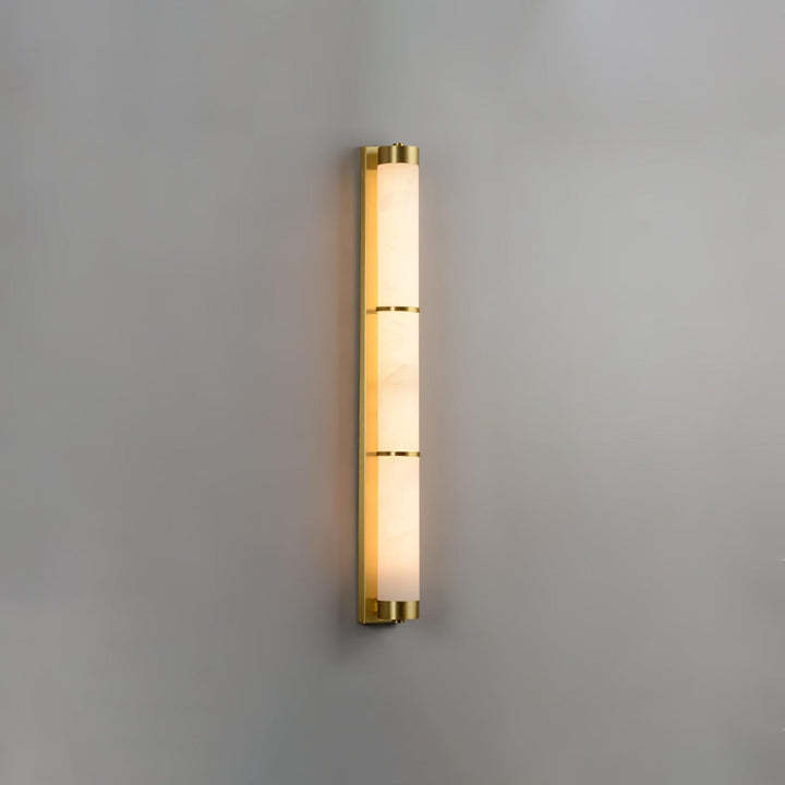 Jade Cylindra Alabaster Brass Wall Light Living Room Bedroom