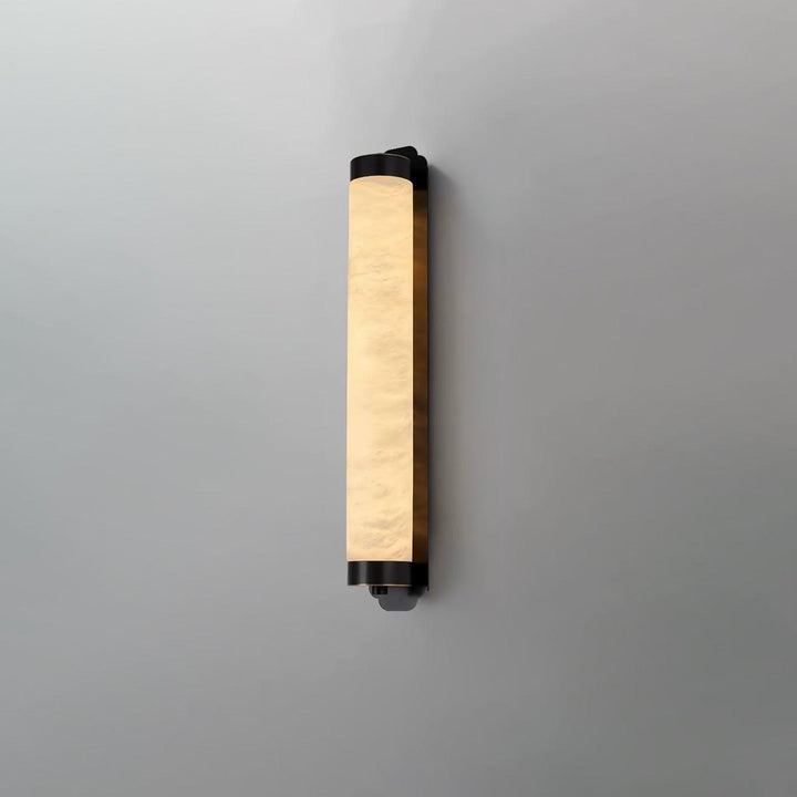 Jade Cylindra Alabaster Brass Wall Light Living Room Bedroom