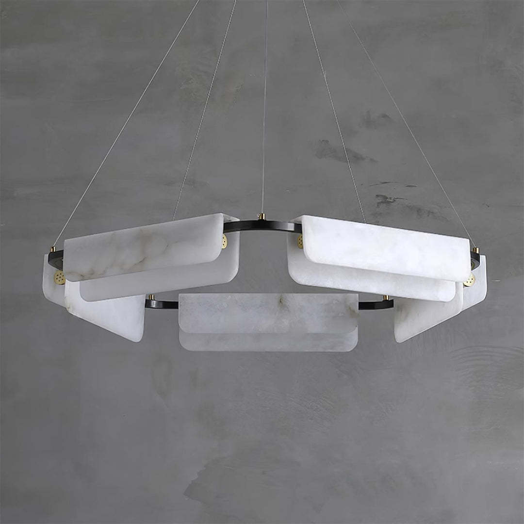 Jade Chandelier Modern Alabaster Metal Living Room Dining Room