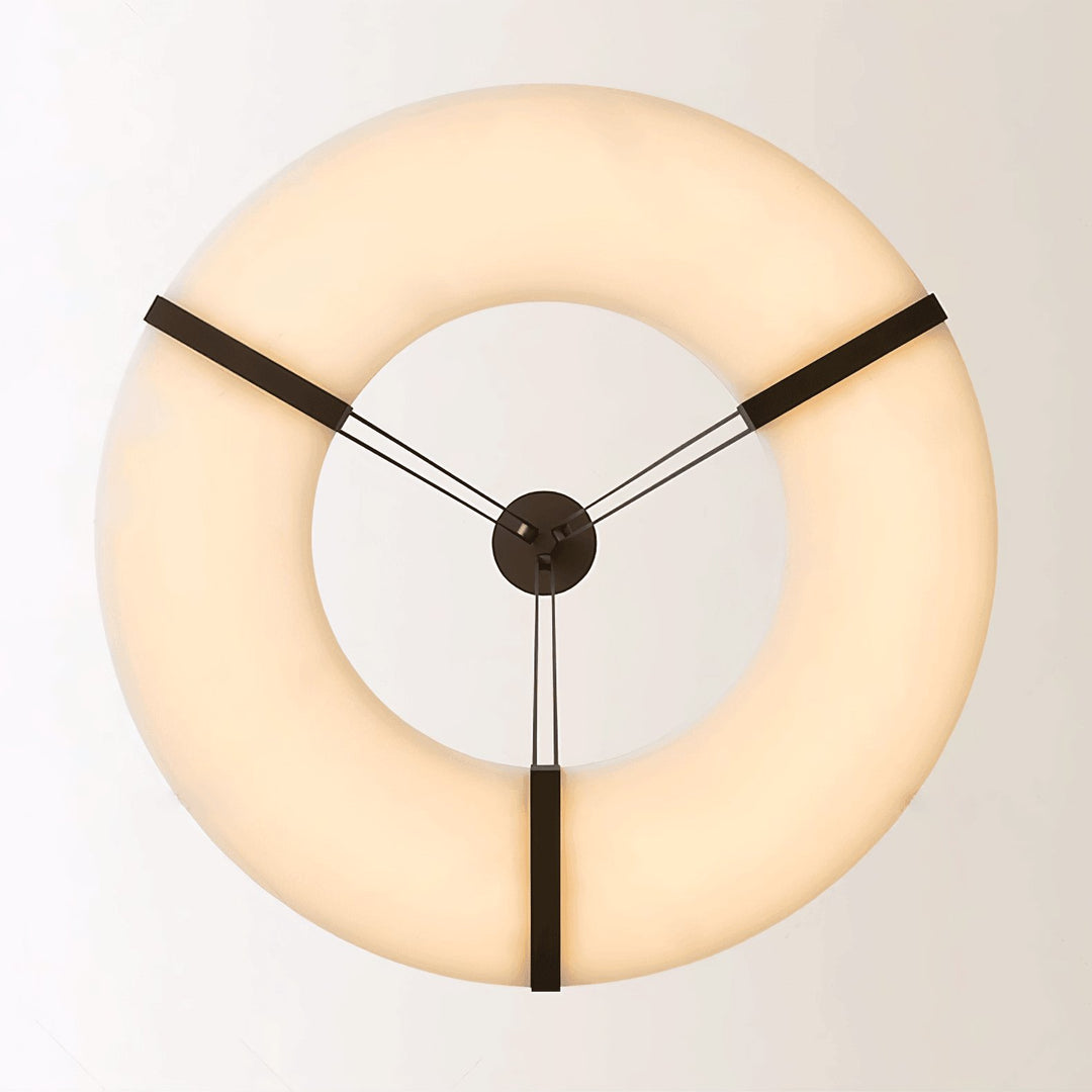 Jade Modern Alabaster Circular Pendant Light Living Room Dining Room