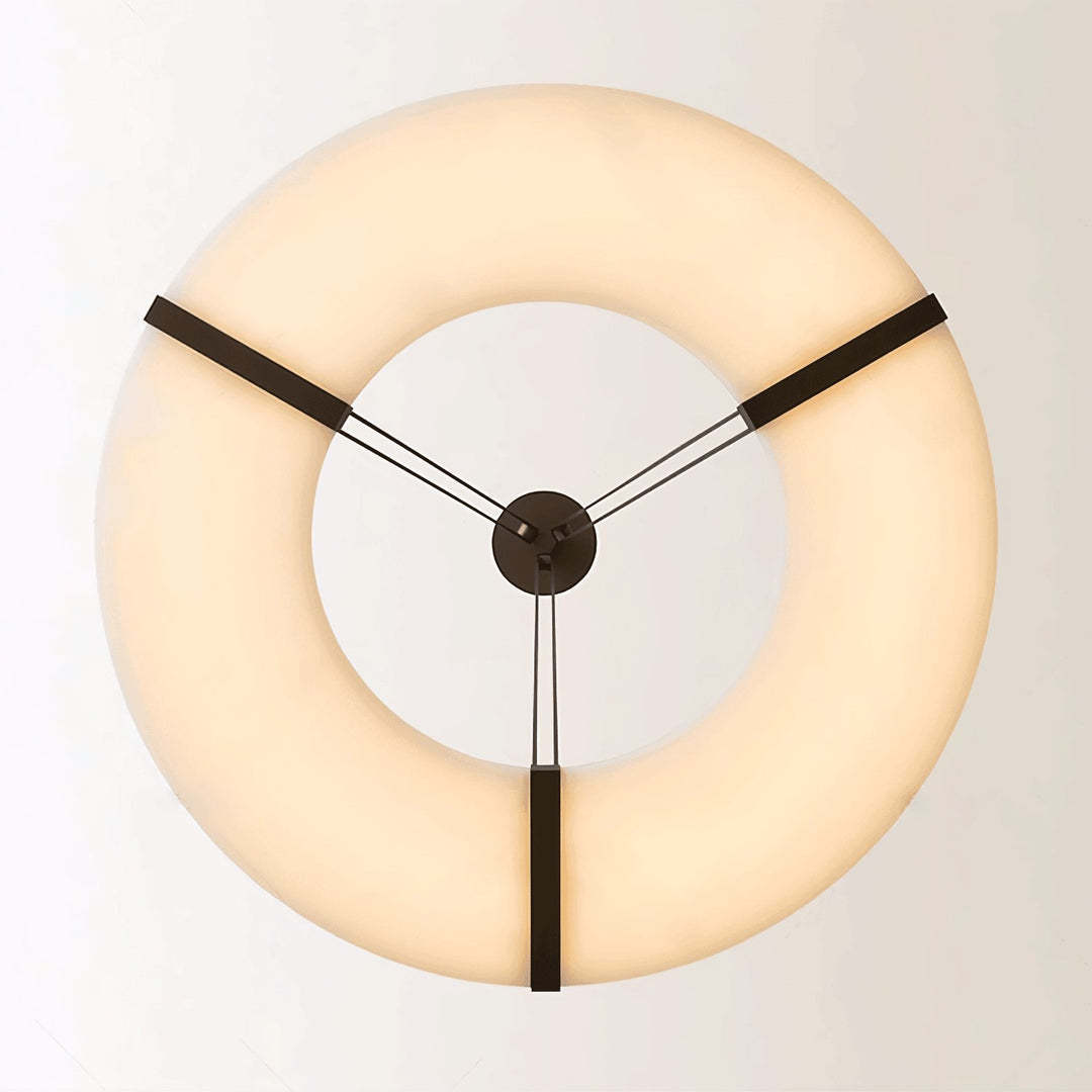 Jade Modern Alabaster Circular Pendant Light Living Room Dining Room