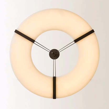 Jade Modern Alabaster Circular Pendant Light Living Room Dining Room