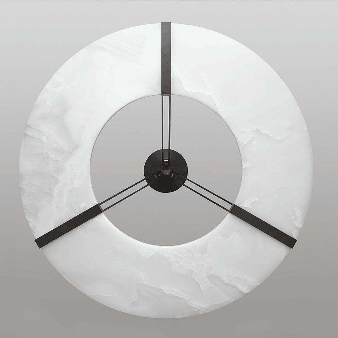Jade Modern Alabaster Circular Pendant Light Living Room Dining Room