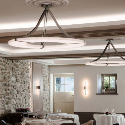 Jade Modern Alabaster Circular Pendant Light Living Room Dining Room