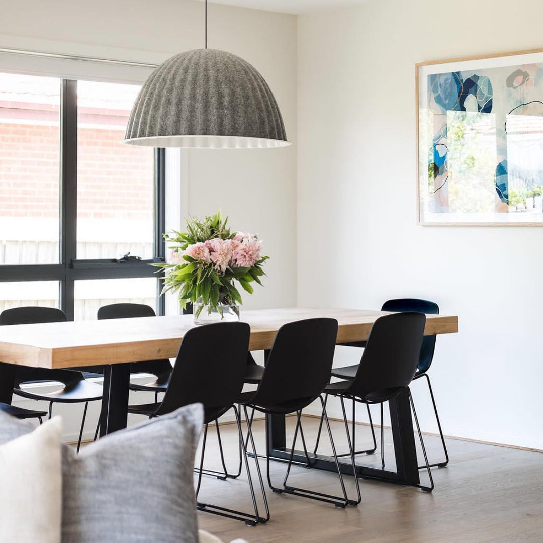 Hailie Modern Bell Metal Felt Pendant Light Living Room Dining Room