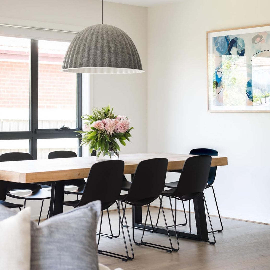 Hailie Modern Bell Metal Felt Pendant Light Living Room Dining Room