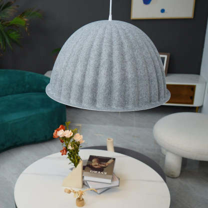 Hailie Modern Bell Metal Felt Pendant Light Living Room Dining Room