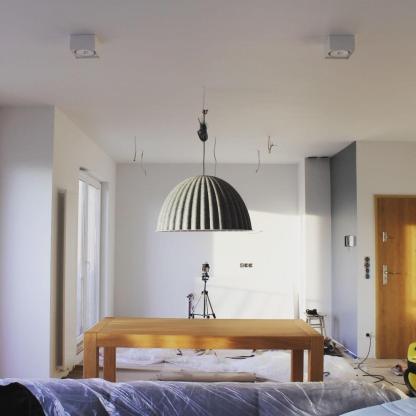 Hailie Modern Bell Metal Felt Pendant Light Living Room Dining Room