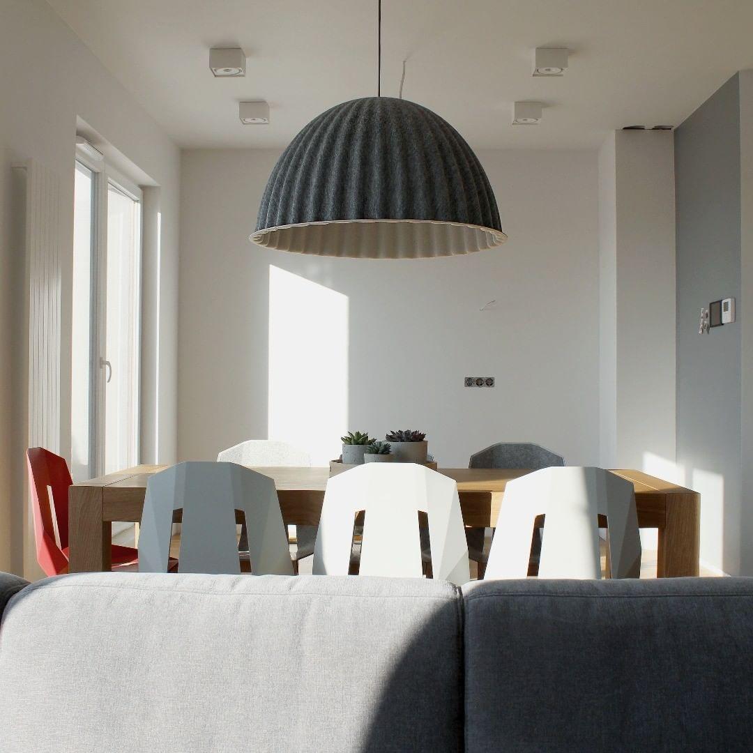 Hailie Modern Bell Metal Felt Pendant Light Living Room Dining Room