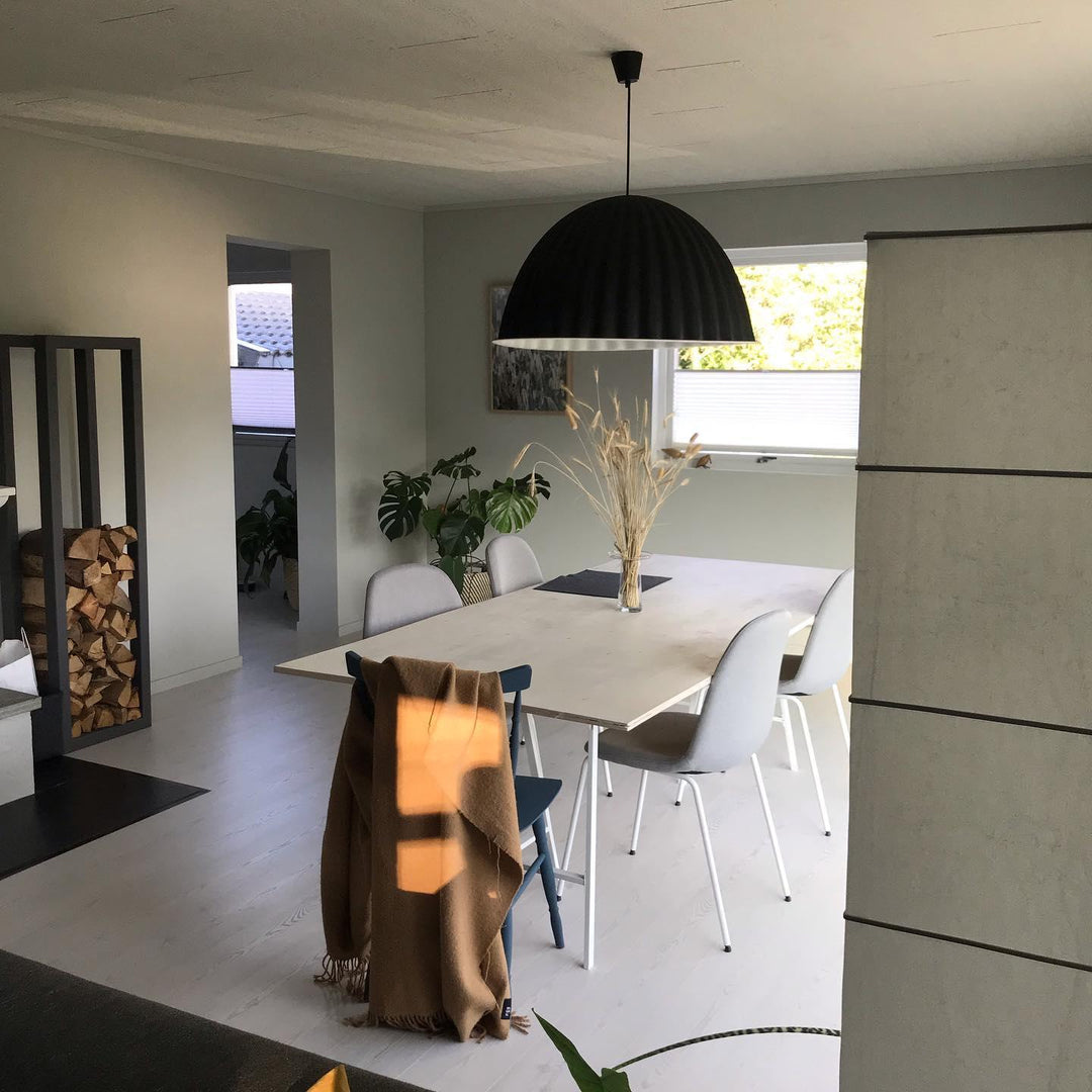 Hailie Modern Bell Metal Felt Pendant Light Living Room Dining Room