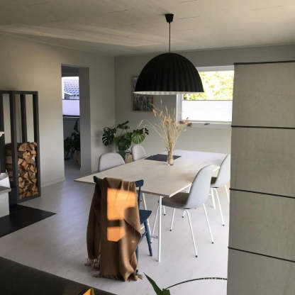 Hailie Modern Bell Metal Felt Pendant Light Living Room Dining Room