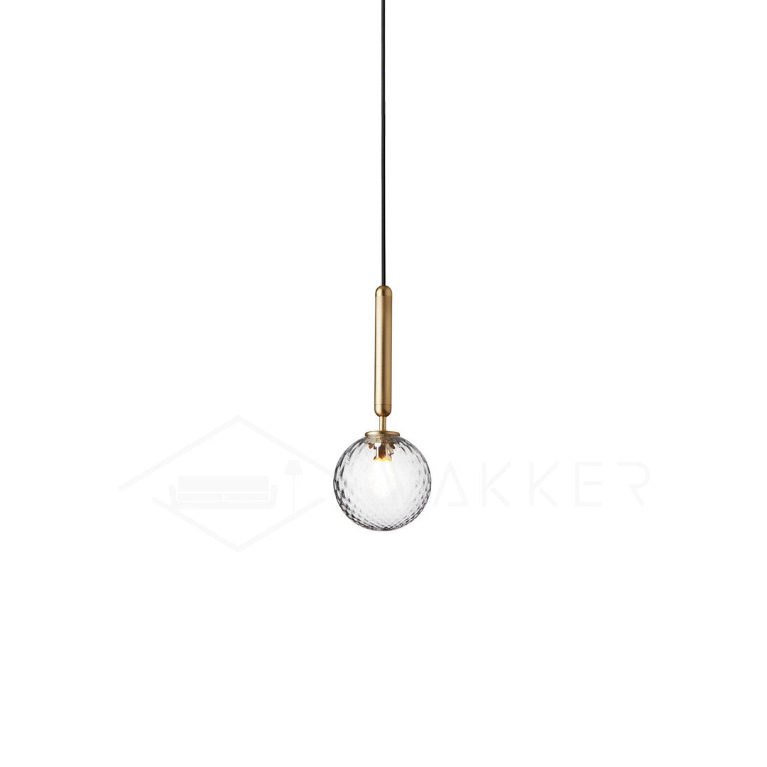 Hailie Minimalism Metal Glass Pendant Light Bedroom Living Room