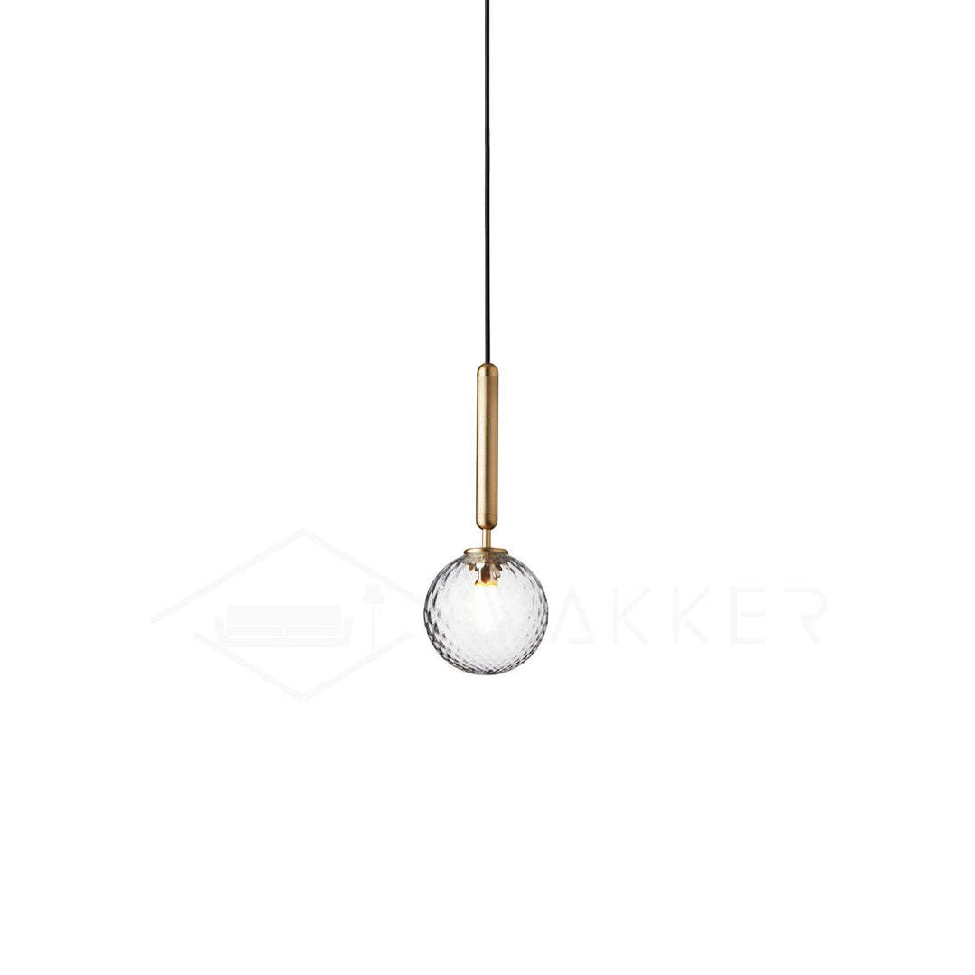 Hailie Minimalism Metal Glass Pendant Light Bedroom Living Room