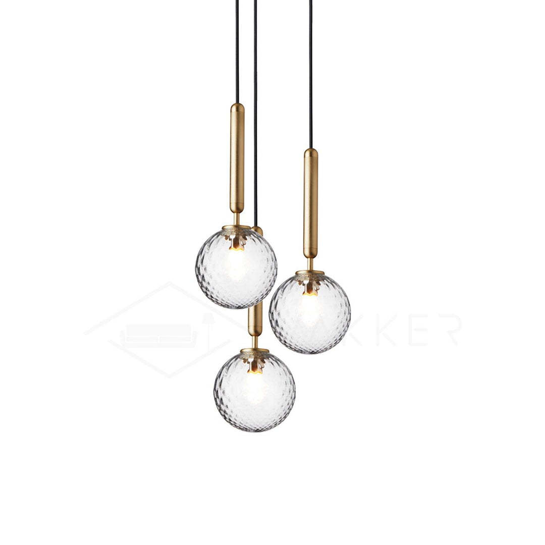Hailie Minimalism Metal Glass Pendant Light Bedroom Living Room