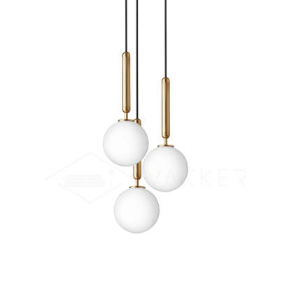 Hailie Minimalism Metal Glass Pendant Light Bedroom Living Room