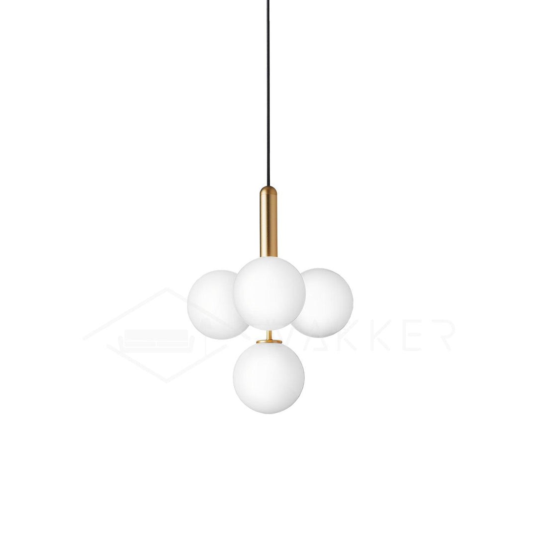 Hailie Minimalism Metal Glass Pendant Light Bedroom Living Room