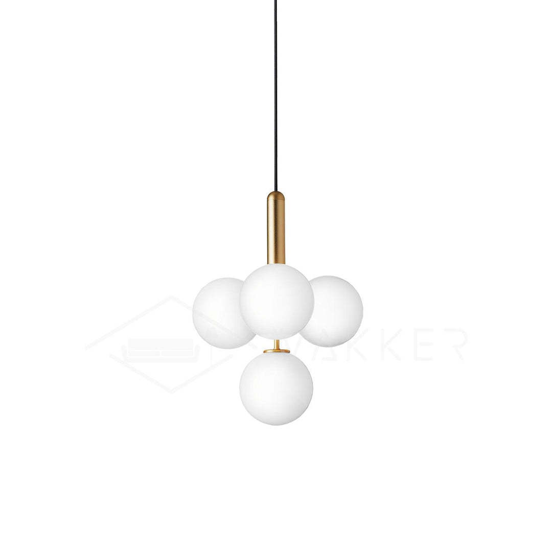 Hailie Minimalism Metal Glass Pendant Light Bedroom Living Room