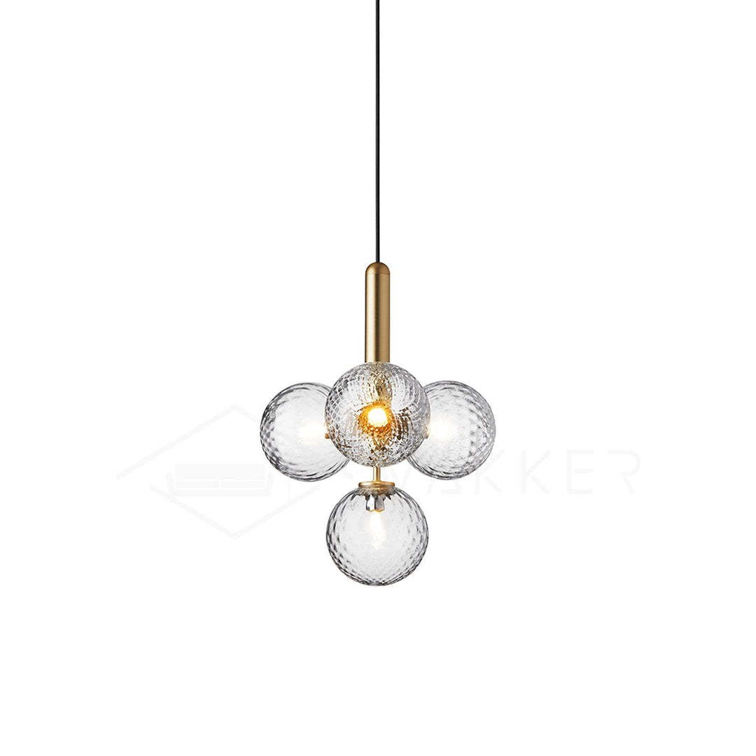 Hailie Minimalism Metal Glass Pendant Light Bedroom Living Room