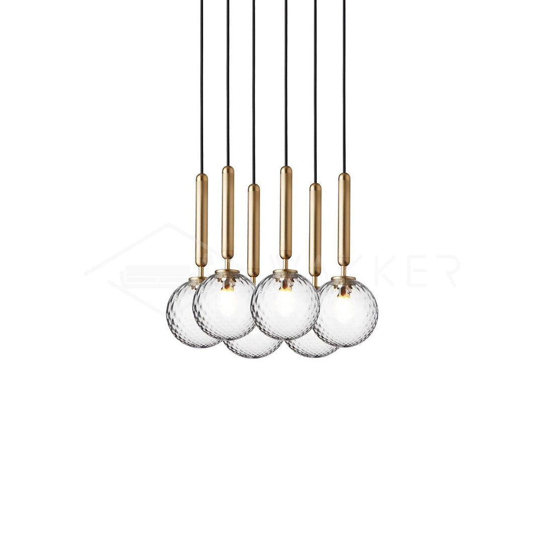 Hailie Minimalism Metal Glass Pendant Light Bedroom Living Room