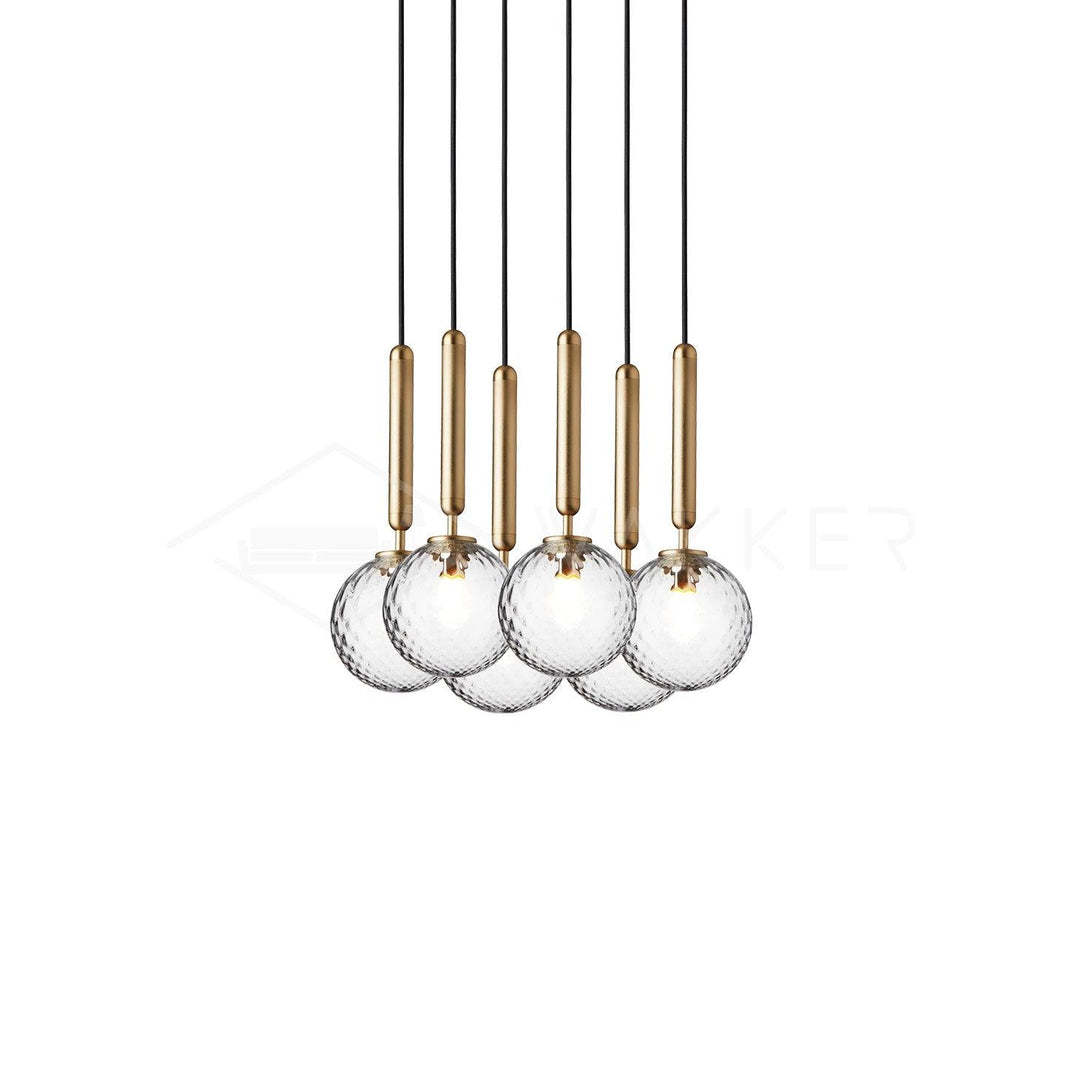 Hailie Minimalism Metal Glass Pendant Light Bedroom Living Room